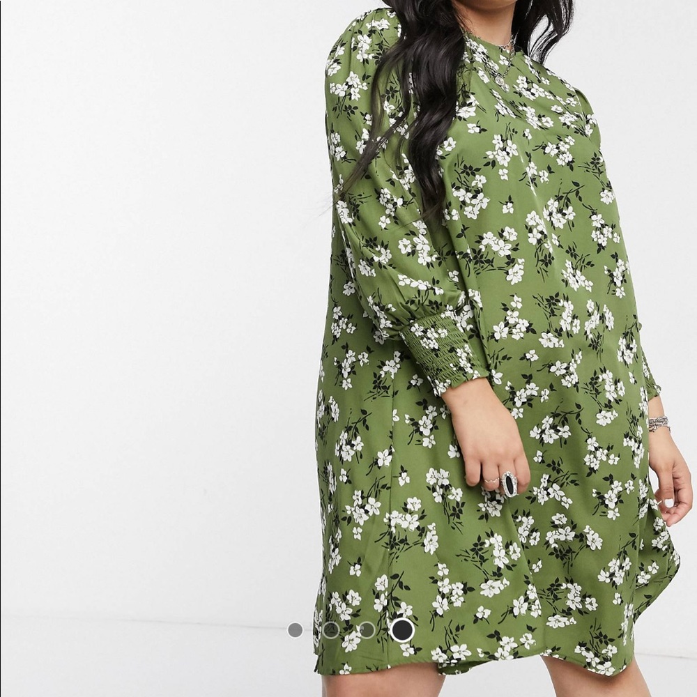 ASOS Curve Floral Print A-Line Dress